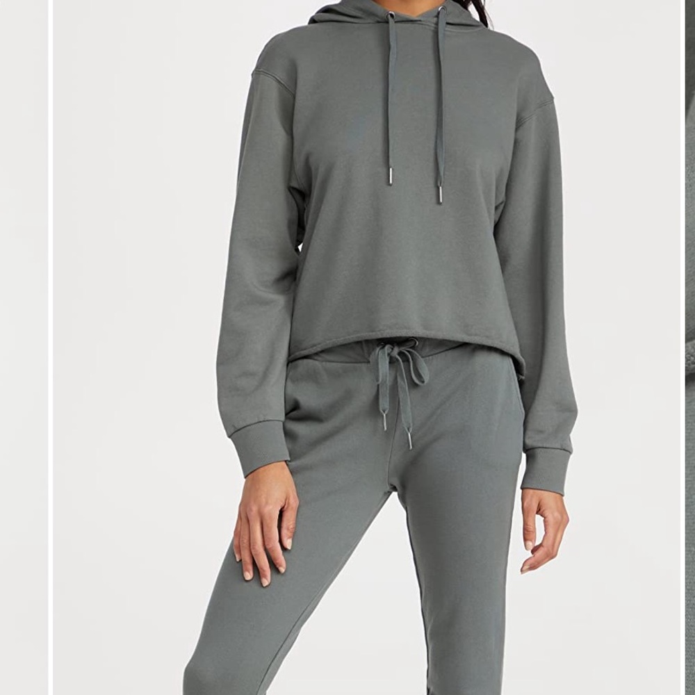 Z Supply Gray Track Joggers - Olive Gray
